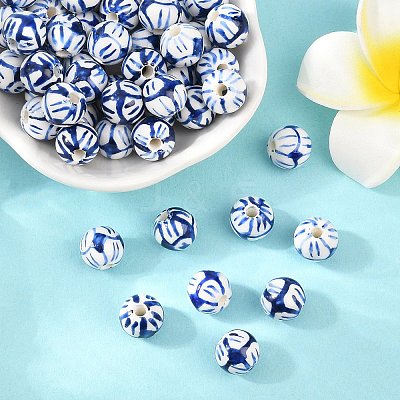 Handmade Porcelain Beads PORC-Q212-10mm-1-1