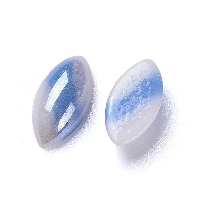 Opaque Glass Cabochons GGLA-S038-03B-5x10-1