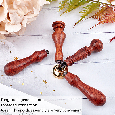 Natural Pear Wood/Natural Wood Handle DIY-CP0003-04-1