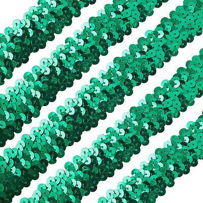 Plastic Paillette Elastic Beads PVC-OC0001-01G-1
