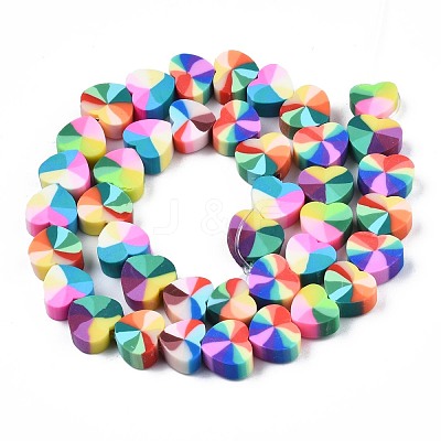 Handmade Polymer Clay Beads Strands CLAY-N008-002G-1