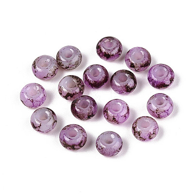 3/0 Baking Paint Glass Beads GLAA-G118-02F-1