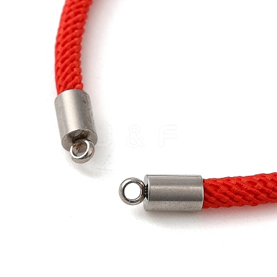 Milan Cord & 304 Stainless Steel Bracelets Making MAK-H004-01A-P02-1