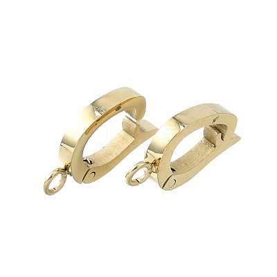 304 Stainless Steel Fold Over Clasps STAS-H233-05G-1