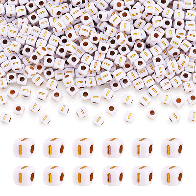 Opaque Acrylic Beads MACR-TAG0001-07I-1