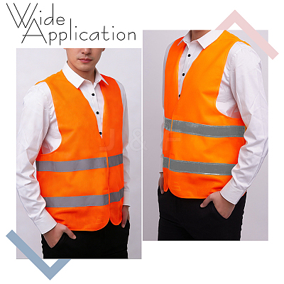 20Pcs Cloth Reflective Safety Vest AJEW-GO0005-12A-1