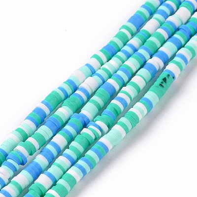 Handmade Polymer Clay Beads Strands CLAY-R089-3mm-005-1