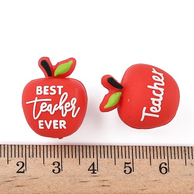 Teachers' Day Themes Silicone Beads SIL-I013-01A-1