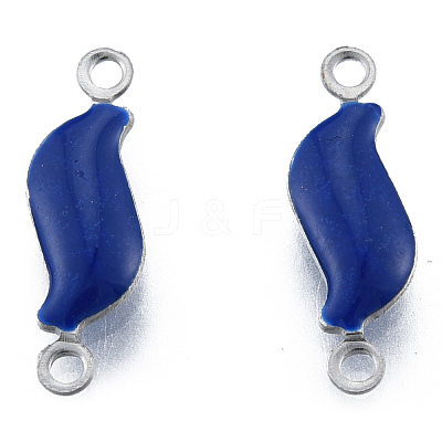 304 Stainless Steel Enamel Connector Charms STAS-N092-175-1