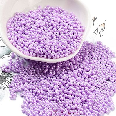 Opaque Colours Glass Seed Beads SEED-A033-06E-1