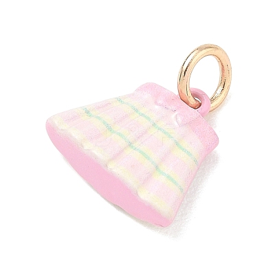 Brass Enamel Pendants KK-CBA1122-01G-04-1