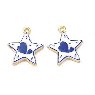 Printed Brass Pendants KK-CBA42CA-08G-1