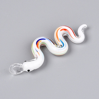Handmade Lampwork Big Pendants LAMP-N034-17A-1