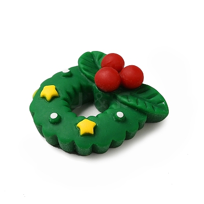 Christmas Theme Opaque Resin Cabochons RESI-C023-01O-1