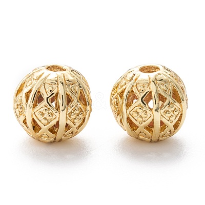 Alloy Hollow Beads PALLOY-P238-06G-RS-1