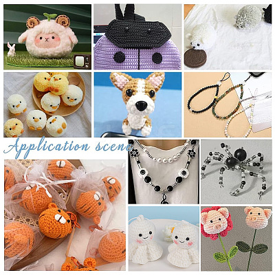 Plastic Craft Eyes DIY-WH0304-810-1