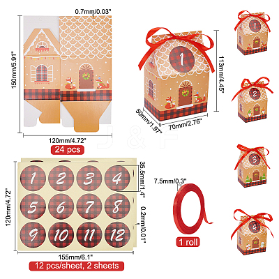 Christmas Cardboard Candy Boxs CON-WH0086-040-1