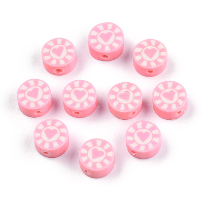 Handmade Polymer Clay Beads CLAY-T019-15-1