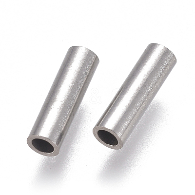 Non-Tarnish 304 Stainless Steel Tube Beads STAS-F224-01P-D-1