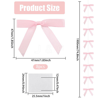 Bowknot Polyester Hanging Streamer DIY-WH0349-504C-1