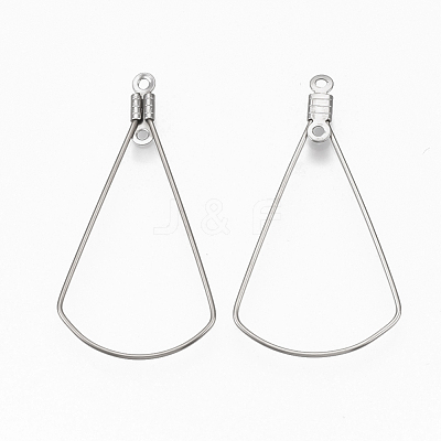 Tarnish Resistant 304 Stainless Steel Wire Pendants X-STAS-T051-004-1