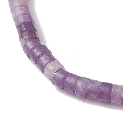 Natural Lepidolite and Pearl Beads Btacelets BJEW-JB10681-02-1