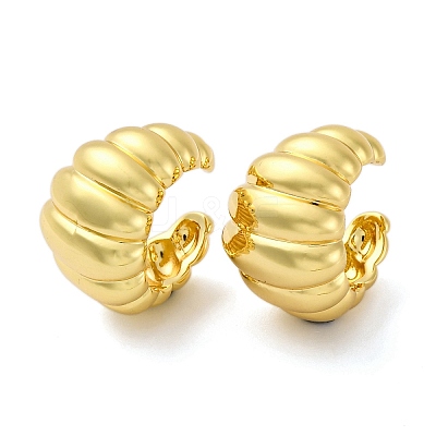 Brass Cuff Earrings EJEW-H158-22G-1