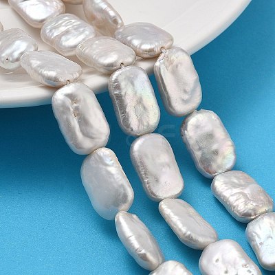 Natural Baroque Keshi Pearl Beads Strands PEAR-P064-01B-08A-1