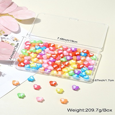 5 Bags Opaque Acrylic Beads OACR-CJ0001-73-1
