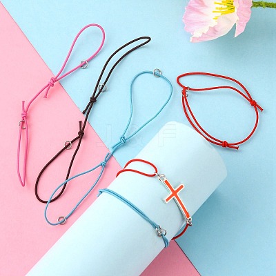 Adjustable Elastic Cord Bracelet Making AJEW-JB00008-1