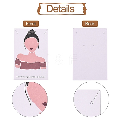Cardboard Jewelry Display Cards CDIS-H002-02-1