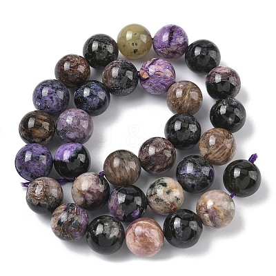 Natural Charoite Beads Strands G-C270-O03-12-1