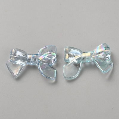 UV Plating Iridescent Transparent AB Color Plated Acrylic Beads LS-TACR-WH0029-01D-1
