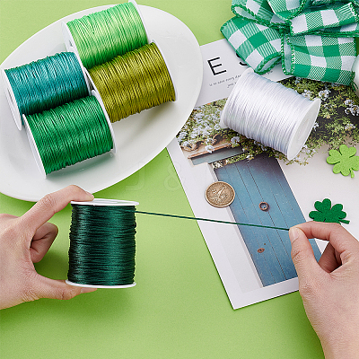 6 Rolls 6 Colors Round Polyester Thread OCOR-PH0005-99-1