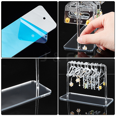 2 Sets Acrylic Earring Display Hanger Rack EDIS-PH0001-42A-1