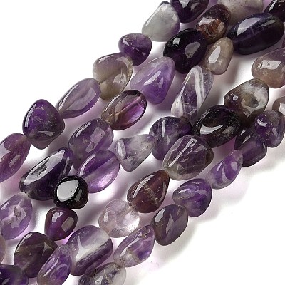 Natural Amethyst Beads Strands G-C268-A05-8x10mm-1