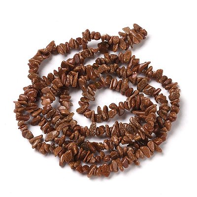 Synthetic Goldstone Chip Beads Strands G-D093-A02-1