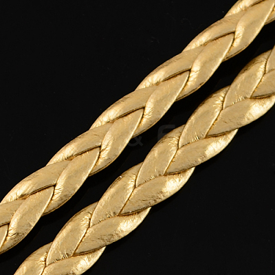 Braided Imitation Leather Metallic Cords LC-S002-5mm-27-1