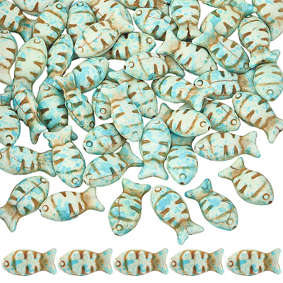 50Pcs Synthetic Turquoise Beads TURQ-SC0001-37-1
