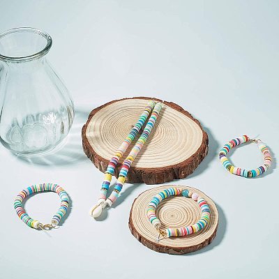 Handmade Polymer Clay Beads CLAY-R067-3.0mm-31-1