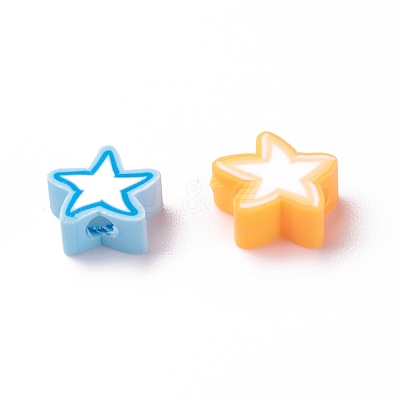 Handmade Polymer Clay Beads X-CLAY-I010-14-1