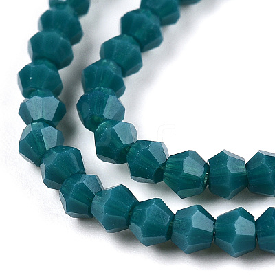 Opaque Solid Color Imitation Jade Glass Beads Strands EGLA-A039-P2mm-D18-1