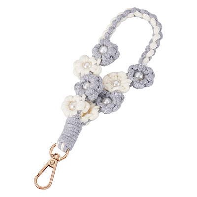 Hand-woven Flower Pendant Decorations KEYC-TAC0009-02KCG-06-1