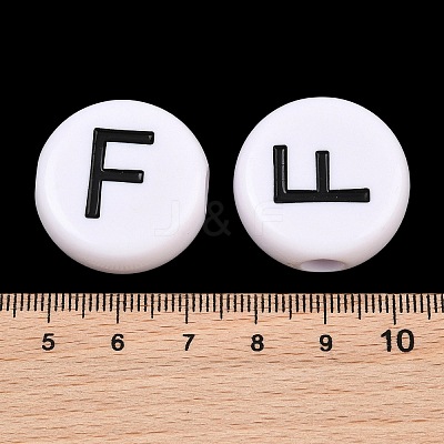 Opaque Acrylic European Beads AC-CBA3BDD-01F-1