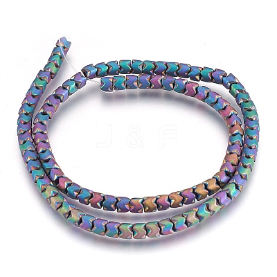 Electroplate Non-magnetic Synthetic Hematite Bead Strands LS-G-I208-19F-F-1