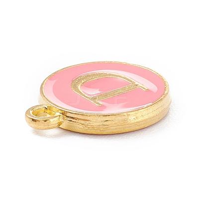 Golden Plated Alloy Enamel Charms X-ENAM-Q437-14D-1