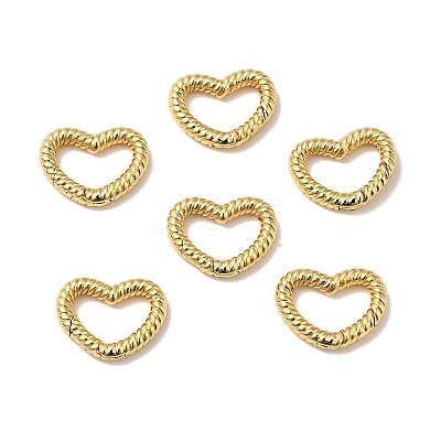 Brass Spring Gate Rings KK-J301-05G-1