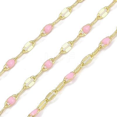Rack Plating Brass Dapped Chains AJEW-Q153-02G-12-1
