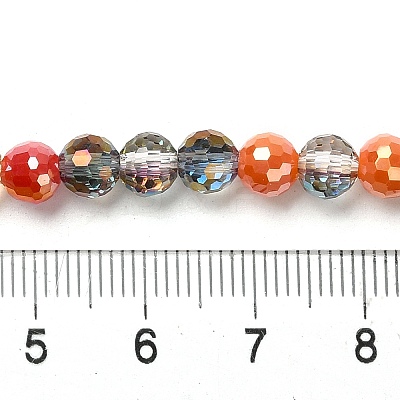 Electroplate Glass Beads Strands EGLA-C007-01E-1