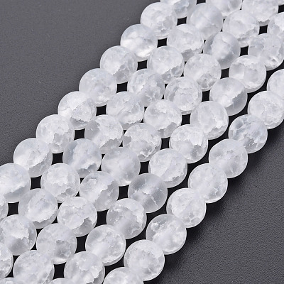 Crackle Glass Beads Strands GLAA-S192-D-008A-1
